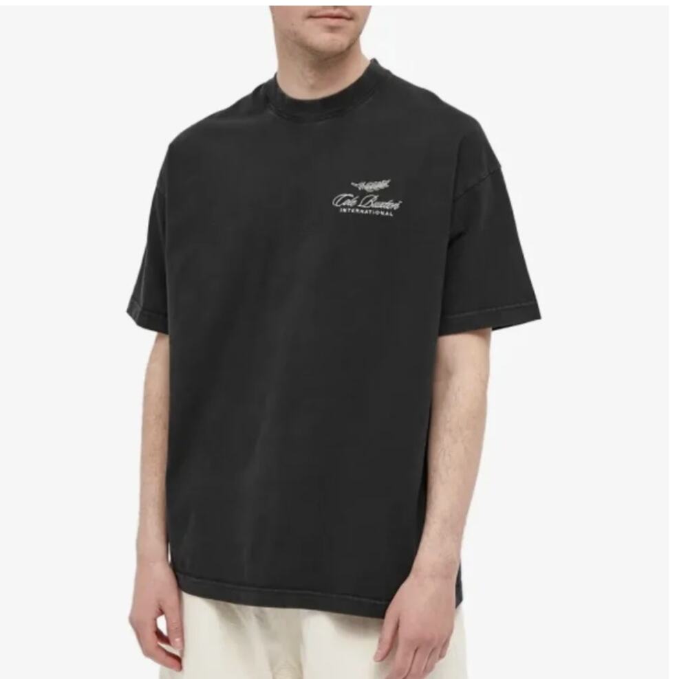 Cole Buxton International Embroidered Logo Shirt Black Extra Large XL